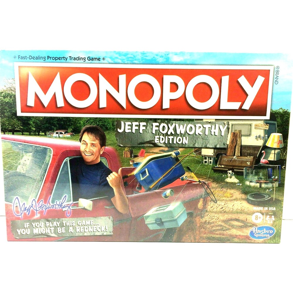 Monopoly JEFF FOXWORTHY ED. Limited Board Game You May Be A Redneck New